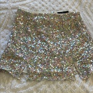 Sequin Mini Skirt lulus size xs